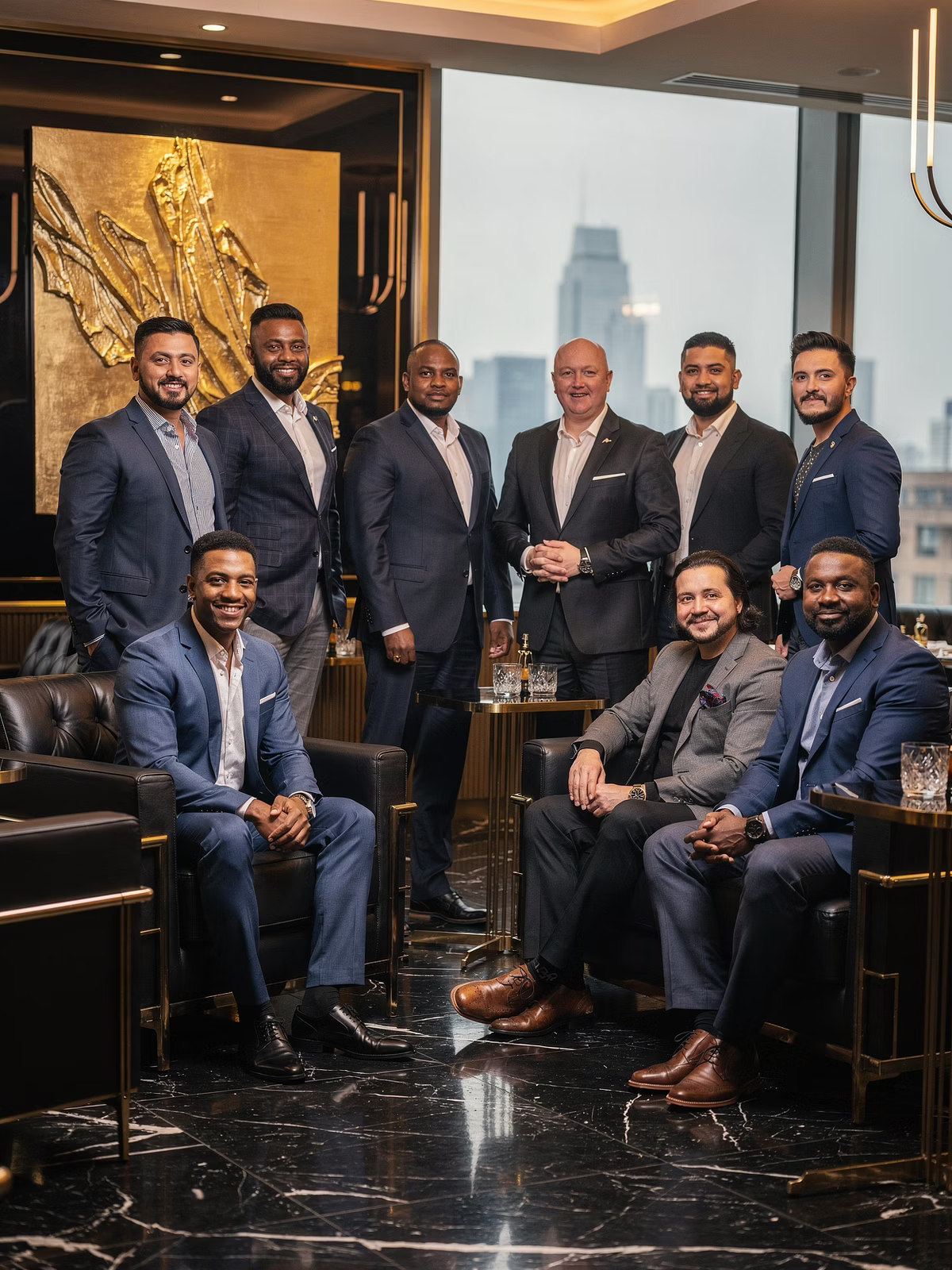 Group of professionals in a lounge